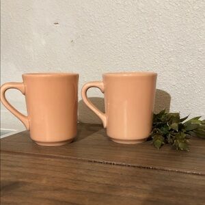 Homer Laughlin Fiesta Apricot Denver mugs